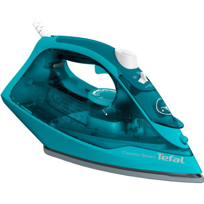 Утюг Tefal Express Steam, 2500Вт, 270мл, паровой удар -200гр, постоянный пар - 45гр, керам. подошва, бирюзовый Утюг Tefal Express Steam, 2500Вт, 270мл, паровой удар -200гр, постоянный пар - 45гр, керам. подошва, бирюзовый
