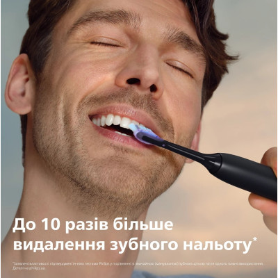 Щітка зубна електр. Philips, Sonicare 7100 Series, 62т. колив/хв, насадок-1, футляр, чорний