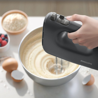 Міксер Philips ручний 5000 series, 400Вт, насадки -4, чорний