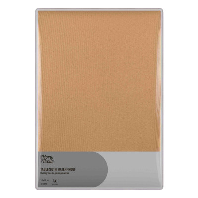Скатертина ARDESTO Waterproof 140х180см, 100% поліестер, бежевий