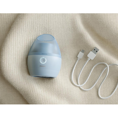 Машинка для удаления катышков Philips, большая площадь лезвий. 90 мин. работы на одном заряде, USB, голубой (GCA2100/20)