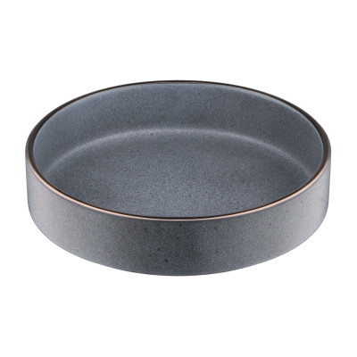 Тарелка суповая ARDESTO Fasano, 850мл, 20см, керамика, серый темный