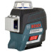 Нівелір лазерний Bosch Professional GLL 3-80 C 12В акб1х2.0А·год до 24м/120м ±02мм/м червоний промін +LR7 +BM1 L-Boxx IP 54