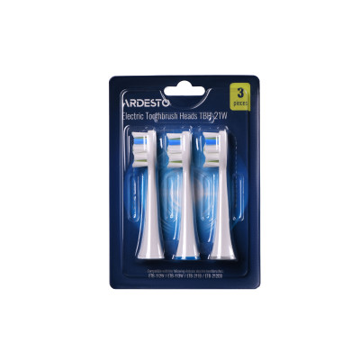 Насадка до електричних зубних щіток ARDESTO (ETB-212CB, ETB-211B, ETB-113W, ETB-112W), біла, 3 шт. в комплекті