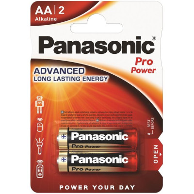Батарейка Panasonic PRO POWER лужна AA блістер, 2 шт.