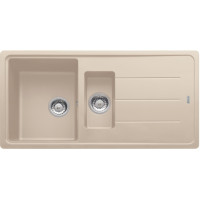 Мийка кухонна Franke Basis фраграніт, прямокут., з крилом, 970х500х200мм, чаша - 2, врізна, бежевий