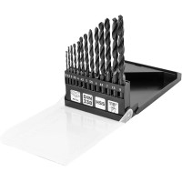 Набір свердел по металу GRAPHITEHSS зі швидкорізальної сталі HSS 2-8мм кейс 13шт