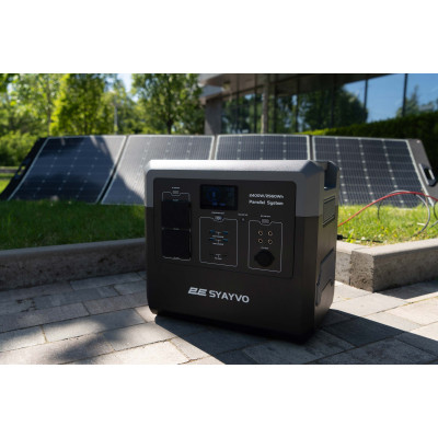 Портативная электростанция 2Е Syayvo 2400 Вт, 2560 Вт/ч, WiFi/BT, параллельное подключение, быстрая зарядка (2E-PPS24256)