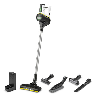 Karcher Пилосос безпровідний VC 7 Cordless yourMax, 350Вт, конт пил -0.8л, автон. робота до 60хв, вага-2.57кг, HEPA 12, білий Karcher Пилосос безпровідний VC 7 Cordless yourMax, 350Вт, конт пил -0.8л, автон. робота до 60хв, вага-2.57кг, HEPA 12, білий