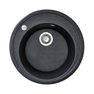 Набір кухонна Adamant Sun, штучний камінь, кругла, без крила, 510x200мм, чаша - 1, врізна, графіт + змішувач Набір кухонна Adamant Sun, штучний камінь, кругла, без крила, 510x200мм, чаша - 1, врізна, графіт + змішувач