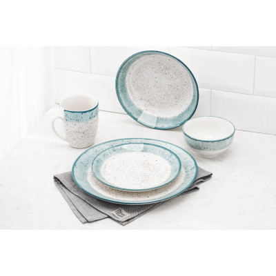 ARDESTO Салатник Siena, 11.5см, порцеляна, біло-блакитний ARDESTO Салатник Siena, 11.5см, порцеляна, біло-блакитний