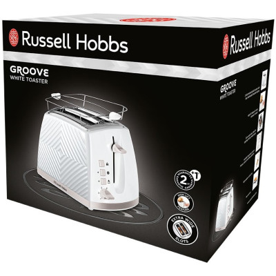 Russell Hobbs Тостер 26391-56 Groove, білий