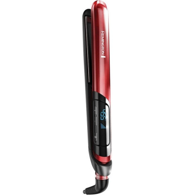 Випрямляч Remington Silk Straightener, 300Вт, 150-235С, дисплей, кейс, кераміка, чорно-червоний Випрямляч Remington Silk Straightener, 300Вт, 150-235С, дисплей, кейс, кераміка, чорно-червоний
