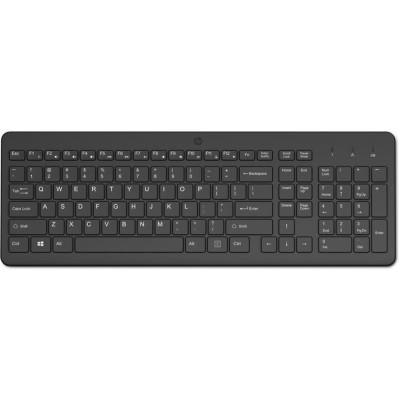 Клавіатура мембранна HP 220, 104key, WL, EN/UK, чорний
