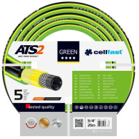 Шланг садовий Cellfast GREEN ATS, 3/4", 25м, 5 шарів, до 30 Бар, -20…+60°C (15-120) Шланг садовий Cellfast GREEN ATS, 3/4", 25м, 5 шарів, до 30 Бар, -20…+60°C (15-120)