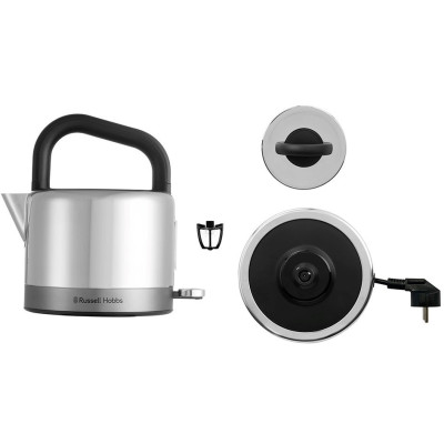 Електрочайник Russell Hobbs Distinctions Titanium, 1.5л, Strix, метал, сріблясто-мідний