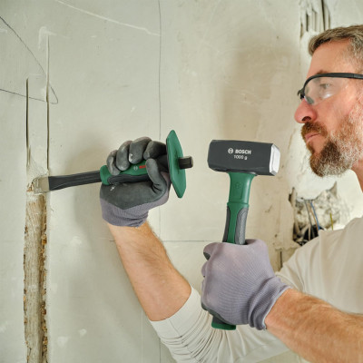 Bosch Зубило плоске, 250x102x81мм, захист руки, CrV