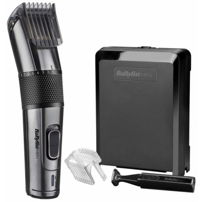 Машинка для стриження Babyliss, мережа+акум., вібраційний мотор, насадок-1, тример, кейс, титан.напил., чорний Машинка для стриження Babyliss, мережа+акум., вібраційний мотор, насадок-1, тример, кейс, титан.напил., чорний