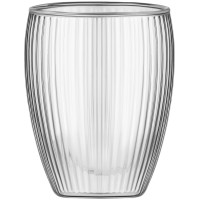 ARDESTO Набір чашок з подвійними стінками 450мл, 2шт, боросилікатне скло, прозорий