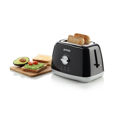 Тостер Gorenje, 900Вт, пластик-метал, чорний Тостер Gorenje, 900Вт, пластик-метал, чорний
