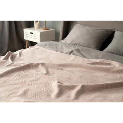 Плед ARDESTO Summer 140х190см, 100% бавовна, бежевий Плед ARDESTO Summer 140х190см, 100% бавовна, бежевий