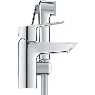 Однорычажный смеситель GROHE QuickFix Start для раковины, S-размер с гигиеническим душем, хром