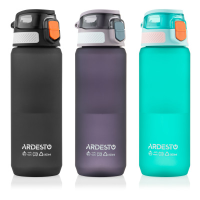 Пляшка для води ARDESTO Matte 800мл, пластик, фіолетовий