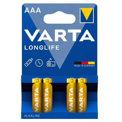 Батарейка Varta Longlife лужна AAA блістер, 4 шт