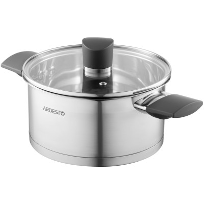 Кастрюля со стеклянной крышкой Ardesto Gemini Trento, 2.1л, нержавеющая сталь, бакелит AR3621G Кастрюля со стеклянной крышкой Ardesto Gemini Trento, 2.1л, нержавеющая сталь, бакелит AR3621G