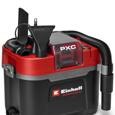 Пилосос професійний акумуляторний Einhell Professional TP-VC 18/10 Li BL 18В 130мбар контейнер 10л вологе/сухе прибирання Dust Class L 3.05кг без АКБ та ЗП Пилосос професійний акумуляторний Einhell Professional TP-VC 18/10 Li BL 18В 130мбар контейнер 10л вологе/сухе прибирання Dust Class L 3.05кг без АКБ та ЗП