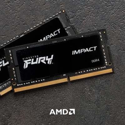 Kingston Пам'ять до ноутбука DDR4 3200 16GB FURY Impact Kingston Пам'ять до ноутбука DDR4 3200 16GB FURY Impact