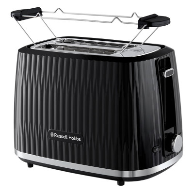 Тостер Russell Hobbs Eden 800Вт, пластик, подогрев, разморозка, черный Тостер Russell Hobbs Eden 800Вт, пластик, подогрев, разморозка, черный
