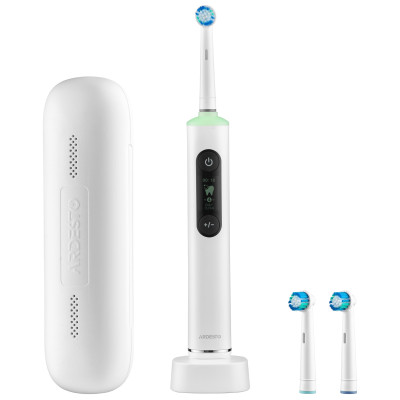 Щітка зубна електр. ARDESTO, ETB-ID114W, 10т. колив/хв, насадок-3, з дісплеєм, IPX7, білий