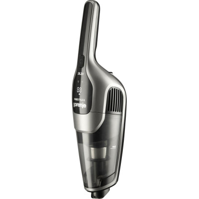 Gorenje Пилосос бездротовий, 165Вт, конт пил -0.6л, автон. робота до 60хв, HEPA, 2 в 1, підсвічування, індикатор, щітка- електротурбо, сірий