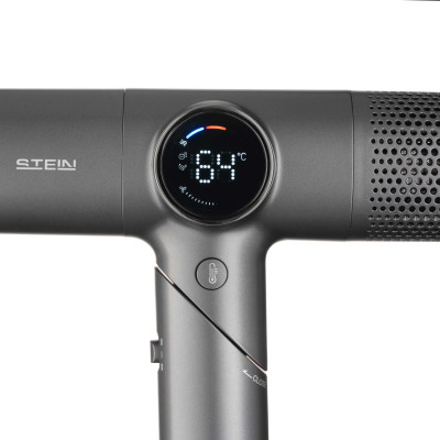 Фен ARDESTO Stein, 1600Вт, 2 швидкості, 4 темп.режима, сірий