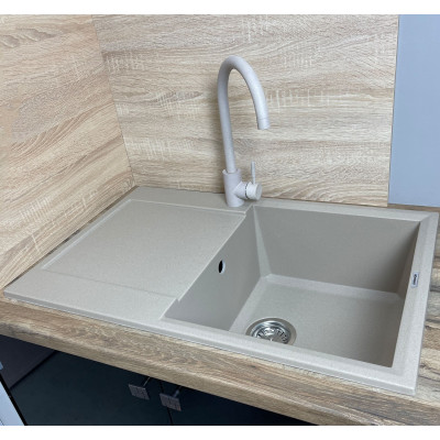 Набір кухонний Adamant Horizon, штучний камінь, прямокут., з крилом, 780х495х230мм, чаша - 1, врізна, Сахара + змішувач Набір кухонний Adamant Horizon, штучний камінь, прямокут., з крилом, 780х495х230мм, чаша - 1, врізна, Сахара + змішувач