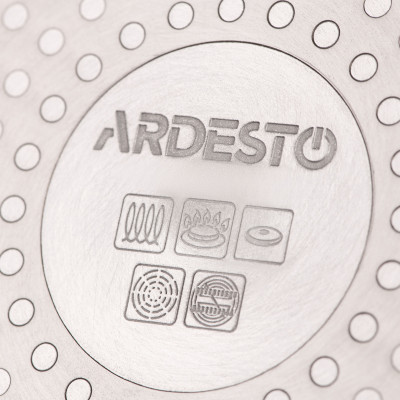 Сковорода глибока з кришкою ARDESTO Black Mars, 24см, алюміній, чорний Сковорода глибока з кришкою ARDESTO Black Mars, 24см, алюміній, чорний