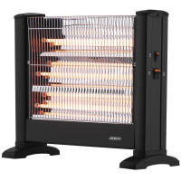 Обігрівач інфрачервоний ARDESTO кварцевий, 15м2, 1650Вт, мех. упр-ння, підлоговий, чорний