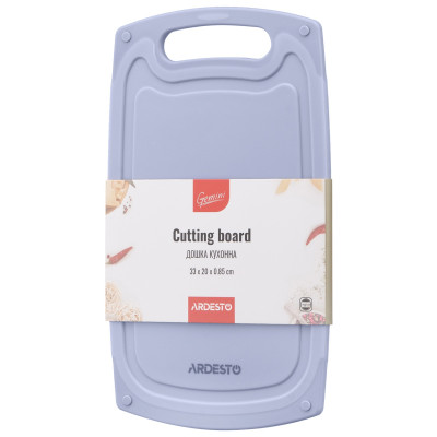 ARDESTO Дошка кухонна Gemini, 33х20х0.85см, пластик, сірий ARDESTO Дошка кухонна Gemini, 33х20х0.85см, пластик, сірий