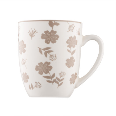 Набір чашок ARDESTO Ravenna, 4шт., 360мл, порцеляна, біло-бежевий