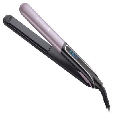 Випрямляч Remington Sleek&Curl Expert, 45Вт, темп.режимів-9, 150-230С, дисплей, кераміка, титан , бузково-чорний Випрямляч Remington Sleek&Curl Expert, 45Вт, темп.режимів-9, 150-230С, дисплей, кераміка, титан , бузково-чорний