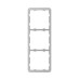 Рамка для вимикача на 3 секції Ajax Frame 3 seats for LightSwitch Vertical