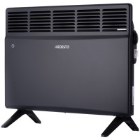 Конвектор электрический ARDESTO CH-1500MCA, 1500 Вт, 15 м2, закрытый нагревательный элемент, IP24, мех. управление, антрацит матовый