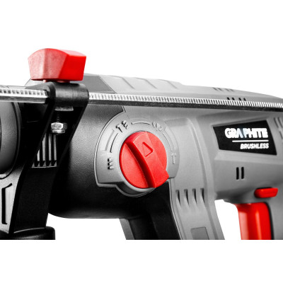 Перфоратор акумуляторний GRAPHITE Energy+ SDS-plus 18В 2.2Дж 2.26кг без АКБ та ЗП Перфоратор акумуляторний GRAPHITE Energy+ SDS-plus 18В 2.2Дж 2.26кг без АКБ та ЗП