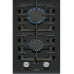 Варильна поверхня Bosch газова на склі, 30см, Доміно, чавун, чорний