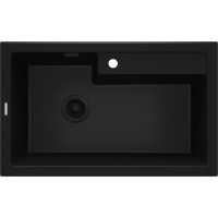 Мийка кухонна Deante Eridan, граніт, прямокутна, без крила, 800х500х214мм, чаша - 1, врізна, чорна Мийка кухонна Deante Eridan, граніт, прямокутна, без крила, 800х500х214мм, чаша - 1, врізна, чорна