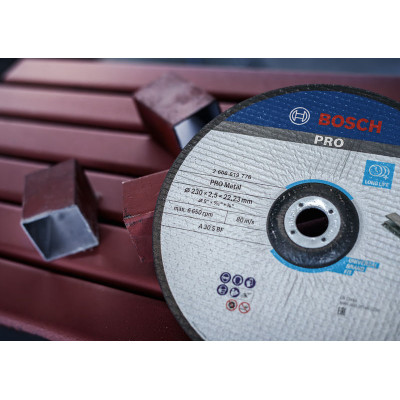 Диск відрізний шліфувальний Bosch Professional Standard, 230х22.23мм, по металу