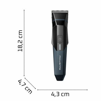 Тример Rowenta X Series 700, для голови, носа, вух і тіла, мережа+акум., роторний мотор, насадок-12, чохол, титан.напил., чорно-синій Тример Rowenta X Series 700, для голови, носа, вух і тіла, мережа+акум., роторний мотор, насадок-12, чохол, титан.напил., чорно-синій