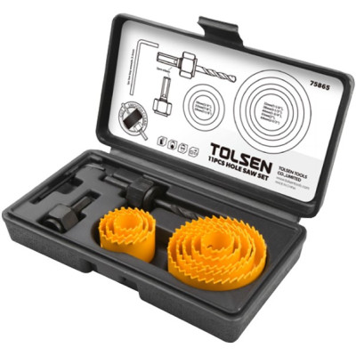 Комплект коронок Tolsen по дереву 19-64мм 11шт