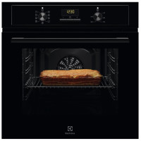 Духова шафа Electrolux електрична, 65л, A, дисплей, конвекція, телескопічні напрямні, чорний